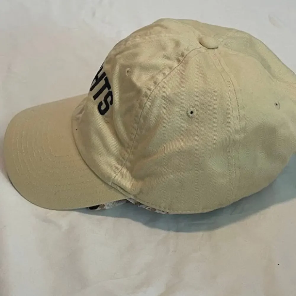Nike Knights UCF College Baseball Hat Khaki Tan Beige Dad Cap Swoosh Adjustable